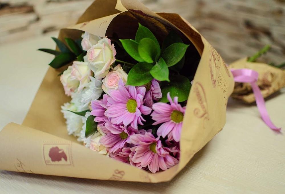 Букет цветов из: Розы и Хризантемы в Дорохово