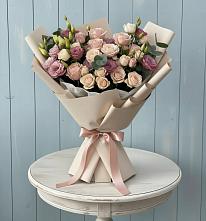 Букет цветов из:  Розы и Лизиантусы #REPLACE_PRED# Дорохово