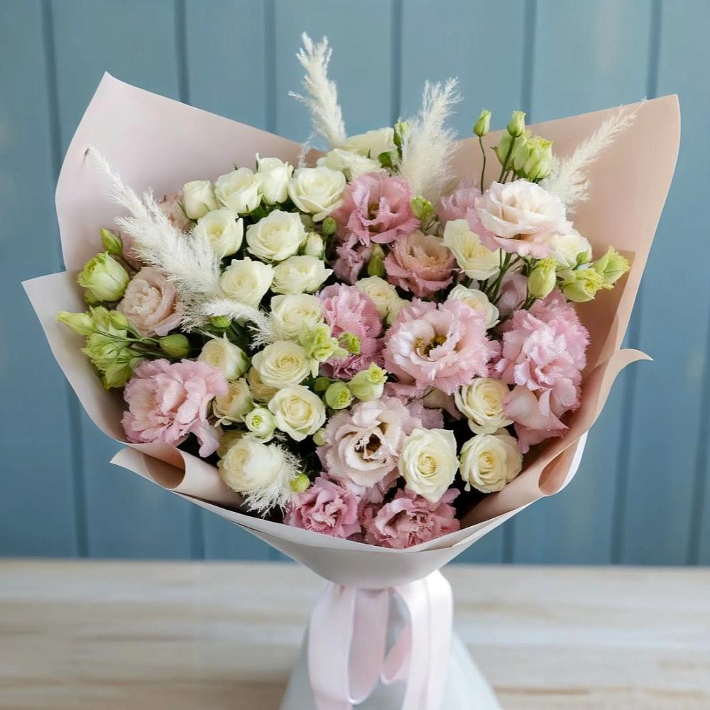 Букет цветов из: Альстромерии и Розы в Дорохово