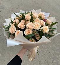 Букет Кремовые розы Латте в Дорохово