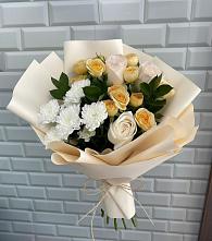 Букет цветов из:  Розы и Хризантемы в Дорохово