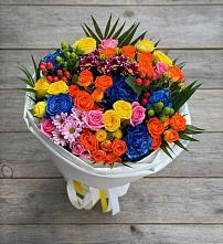Букет цветов из:  Розы и Хризантемы в Дорохово