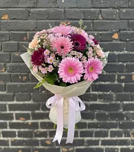 Букет цветов из:  Герберы и Хризантемы в Дорохово