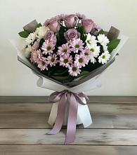 Букет цветов из:  Хризантемы и Розы в Дорохово