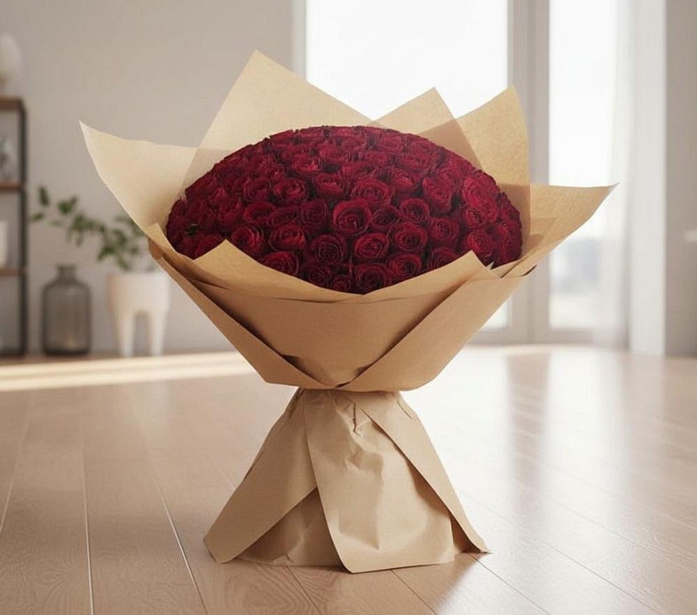 Букет 101 Красная роза в Дорохово
