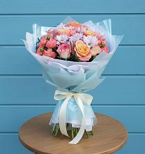 Букет цветов из:  Хризантемы и Розы #REPLACE_PRED# Дорохово