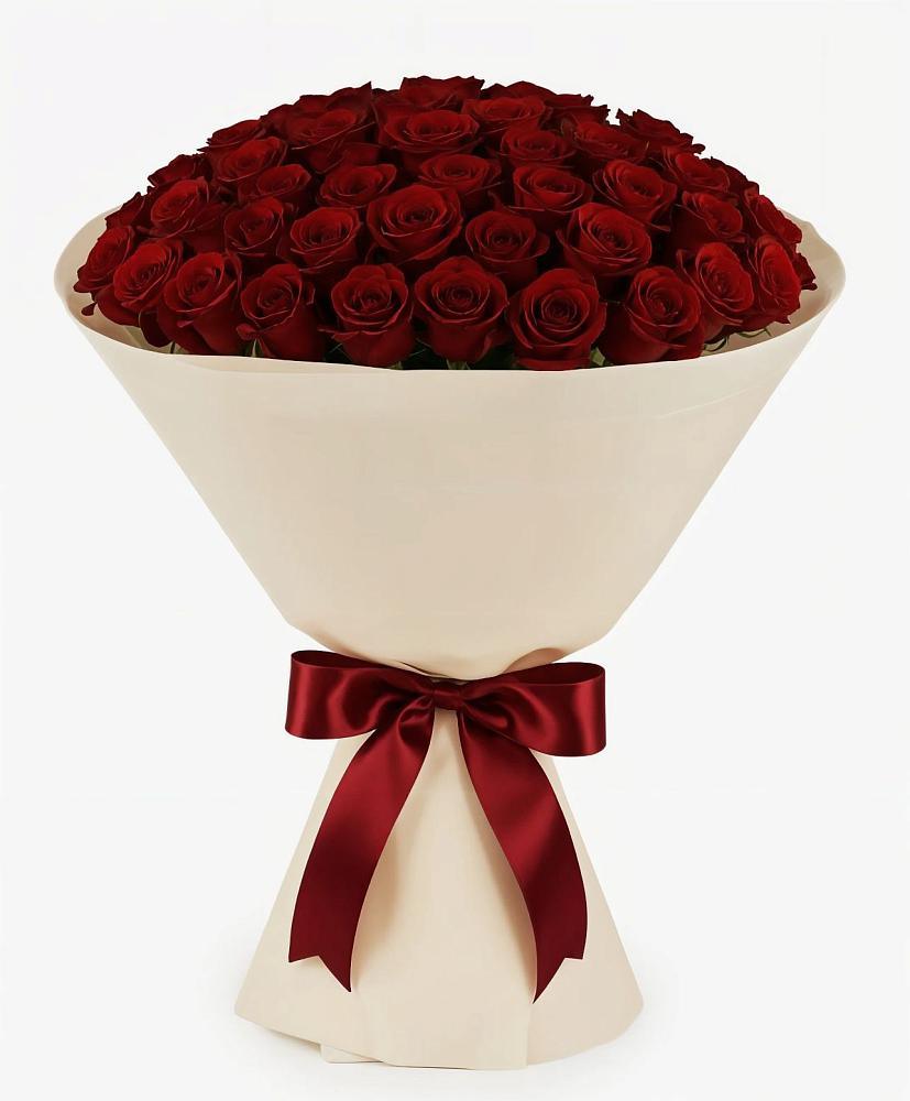 Букет 101 Бордовая роза Блэк Бакарра в Дорохово