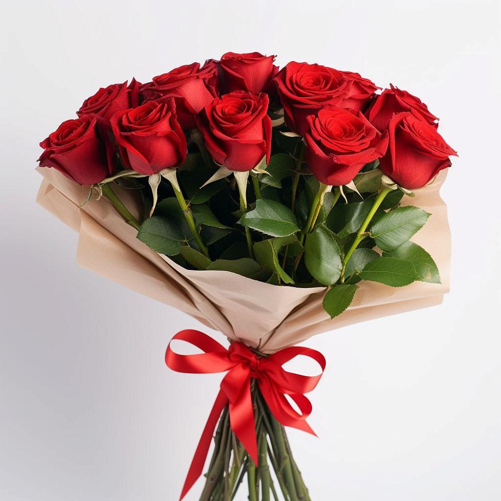 Букет 11 Красных роз Эдлесс Лав в Дорохово