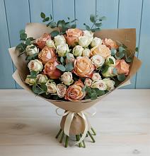 Букет цветов из:  Альстромерии и Розы в Дорохово
